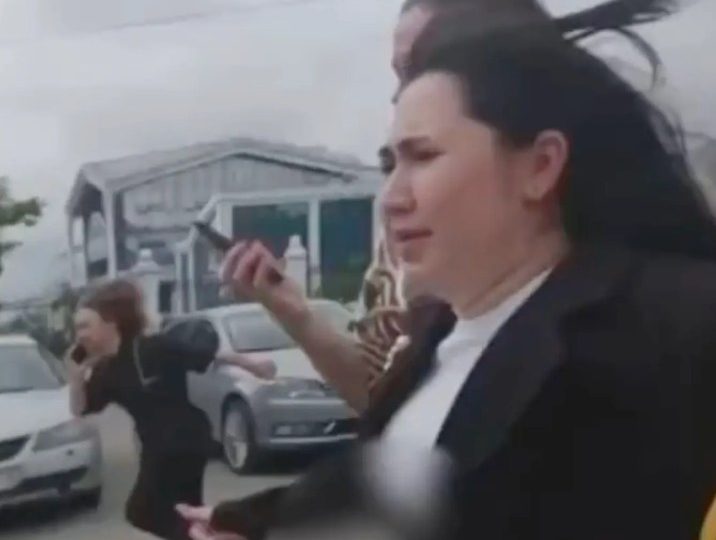 Dramatic moment Russians run for their lives from fireballs as Ukrainian kamikaze drone wave blitzes Putin’s ‘gun city’