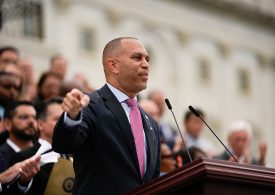 Hakeem Jeffries Breaks Record For Longest House Speech in Marathon Protest of Trump’s Bill