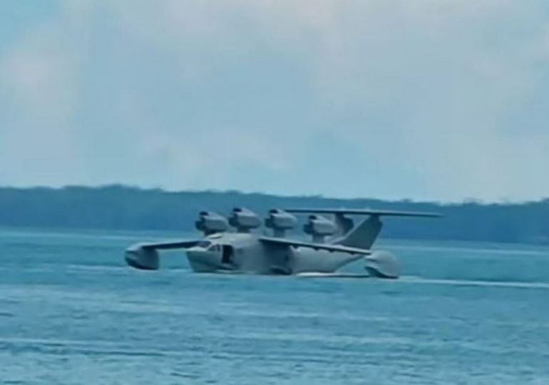 China’s terrifying new giant ‘sea monster’ warplane pictured for first time – & it’s a throwback to Cold War Soviet tech