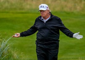 Video Appears to Show President Trump Cheating at Golf