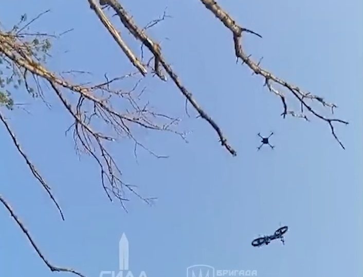 Incredible moment wounded Ukrainian soldier is delivered e-bike by drone so he can escape while surrounded by Russians