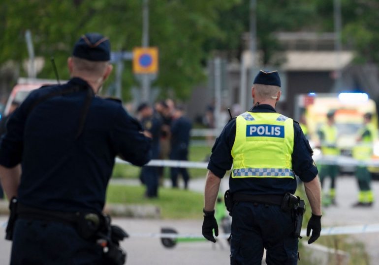 Gunman opens fire outside mosque in Sweden as police urgently hunt on-the-run shooter and warn people to stay away