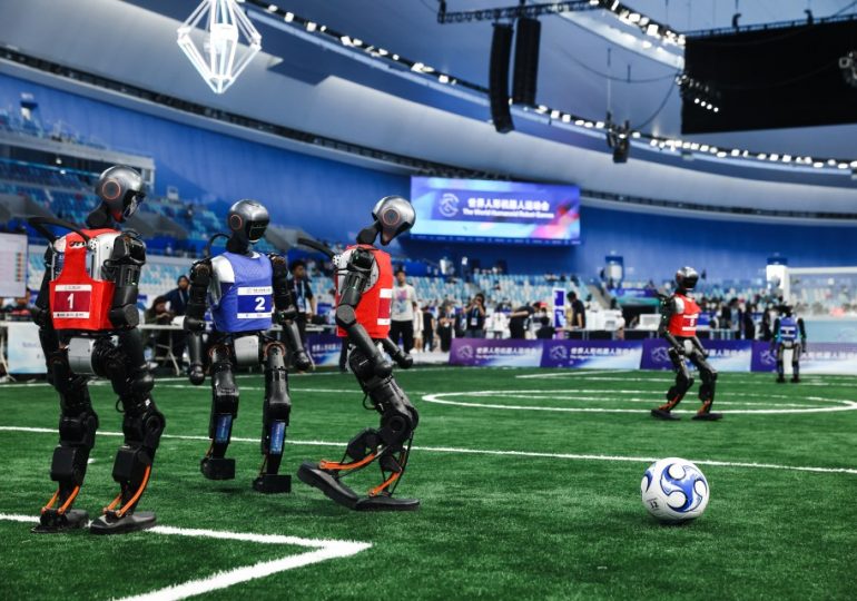 Watch as bungling bots compete in first World Robot Games – & show humanoids aren’t ready for world domination just yet