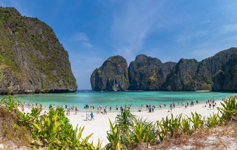 Horror as body of woman found chained ‘by the neck’ and dumped underwater tied down with two dumbbells in Thailand