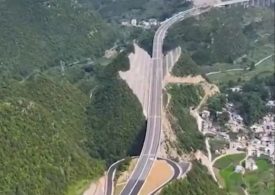 Watch incredible moment mountain is cut IN HALF in China to build highway – and world’s highest bridge