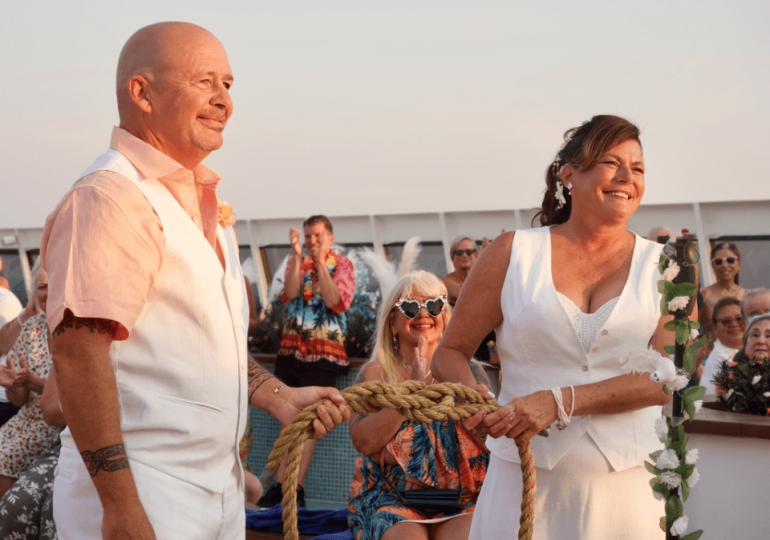 I married stranger on stranded cruise ship – now we LIVE on board… holiday from hell turned into a 15-year honeymoon