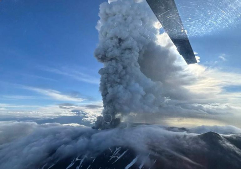 ‘Ring of Fire’ roars again as THIRD volcano rumbles to life in wake of 8.8 megaquake after first eruption in 600 years