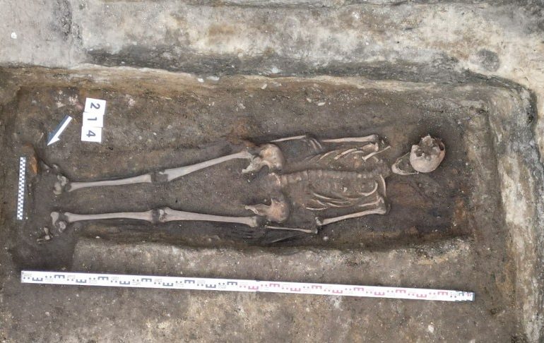 Medieval knight’s 1,000-year-old tomb is unearthed beneath ice cream shop in ‘insane’ archaeological breakthrough