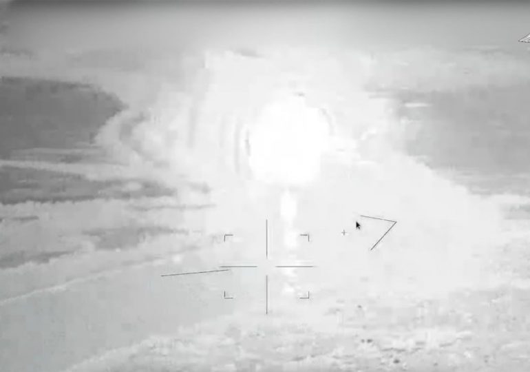 Horror moment Russia sinks warship in direct drone hit before Ukraine gets revenge and bombs Vlad’s boat to stop attack