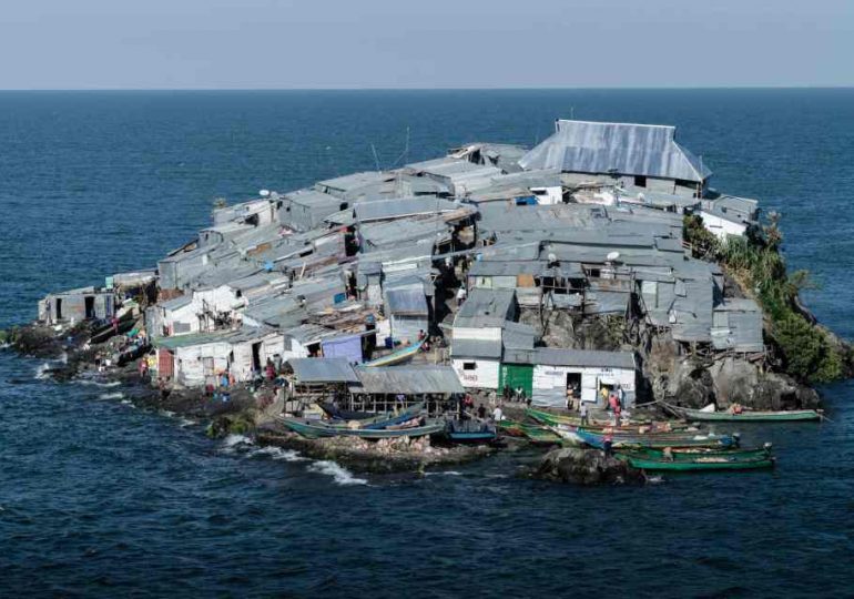 Look around the world’s most-populated island – it’s smaller than a football pitch & has no running water