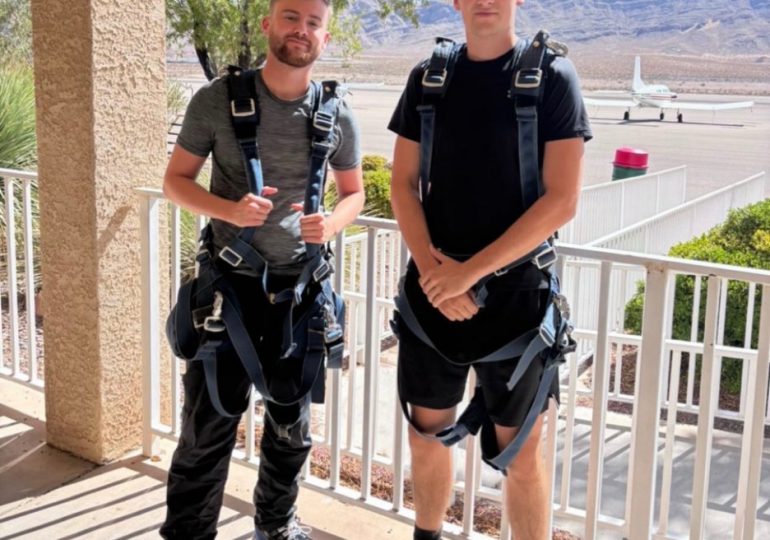 Brit skydiver, 24, plunges 11,000ft to the ground as BOTH parachutes fail – and miraculously SURVIVES