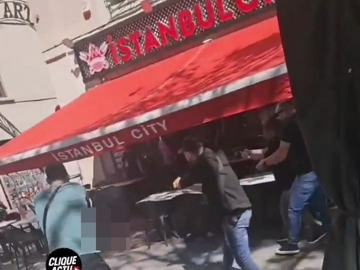 Terrifying moment knife attacker, 35, is gunned down by cops ‘after stabbing at least four people in hotel’ in France