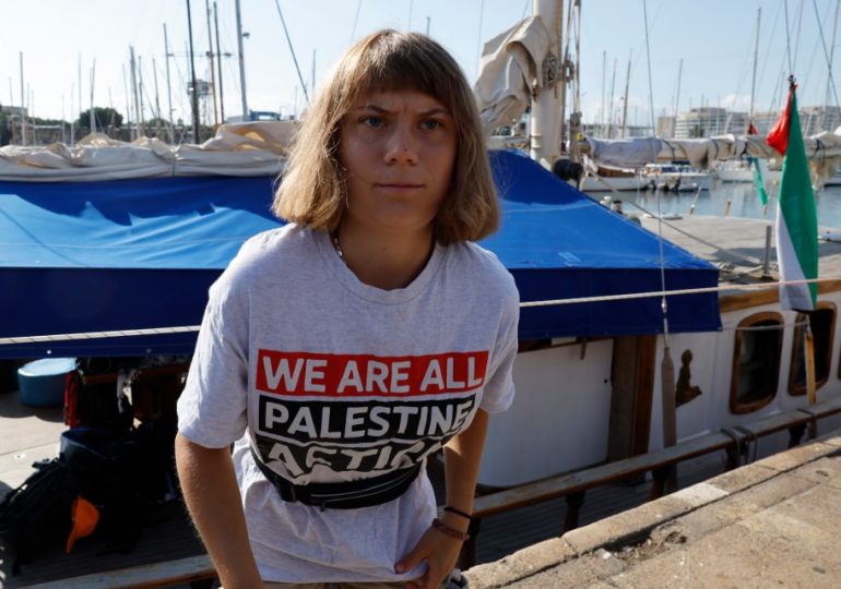 Greta Thunberg’s Gaza flotilla TURNS BACK hours after setting sail after Israel vowed to throw her in ‘terror cell’