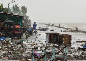 Deadly super typhoon with 137mph winds hits Philippines lashing island nation as hundreds of flights are cancelled