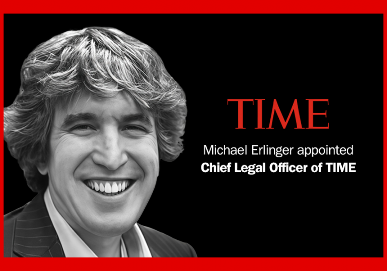 TIME Appoints Michael Erlinger as Chief Legal Officer