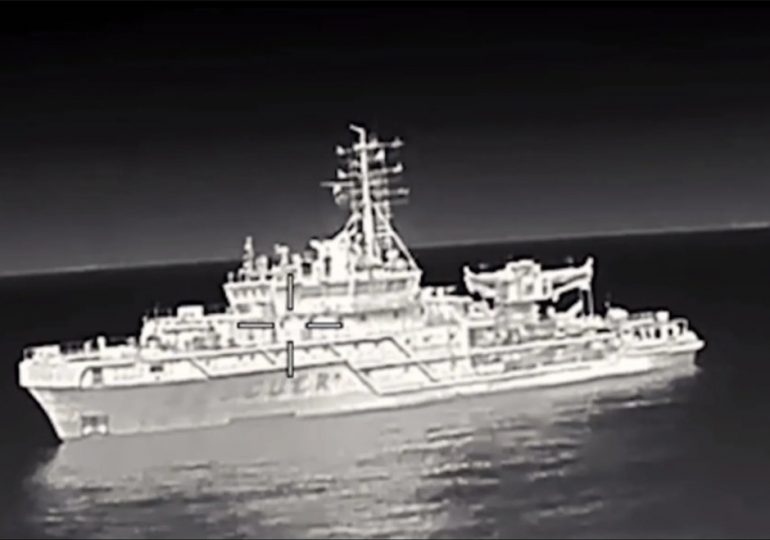 Incredible moment Ukraine cripples £45m Russian spy ship – with WW3 on brink after Putin’s drone invasion of Poland