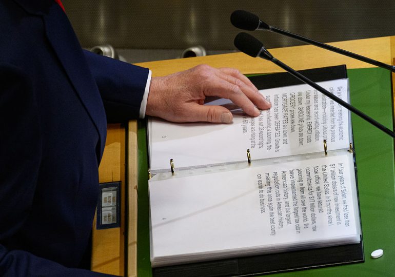 Trump’s U.N. Speech Laid Bare How Numb We’ve All Gotten to His Firehose of False Claims