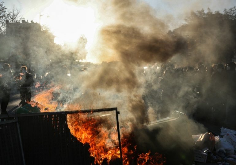 Paris carnage as riot cops clash with ‘Block Everything’ protesters while Macron’s government hangs by thread