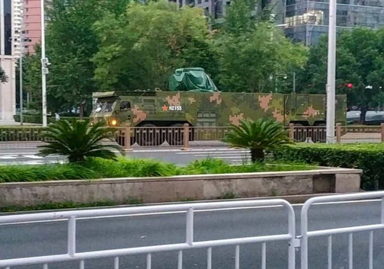 China about to unveil new top secret laser weapon to audience of tyrants – as Kim Jong-un arrives to meet Putin and Xi