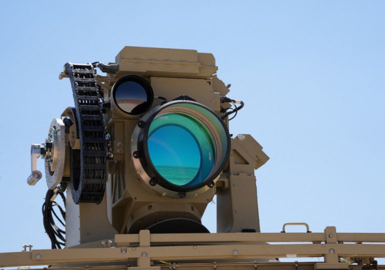 Watch Israel’s Iron Beam missile interceptor that ‘NEVER runs out of ammo’ burst into life as laser system is deployed