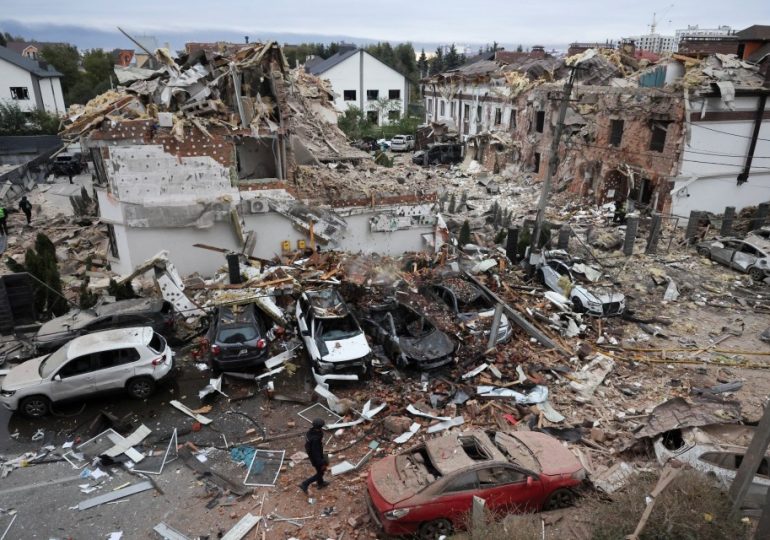 Putin pounds Kyiv with horror drone and missile blitz in one of biggest attacks of war killing 3 as Nato scrambles jets