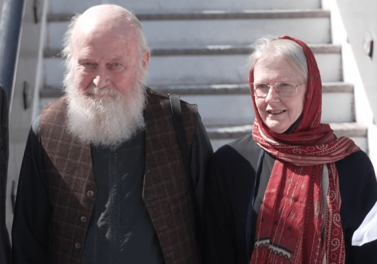Elderly Brit couple jailed by Taliban for 8 months tell of horror with husband chained to man who killed own wife & kids