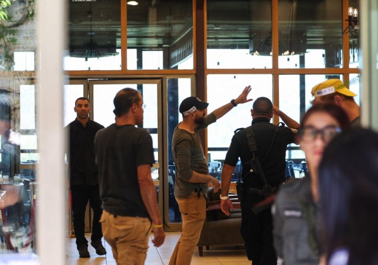 ‘Terrorist’ stabs two guests at hotel while screaming ‘Allahu Akbar’ before being tackled by off-duty cop in Israel