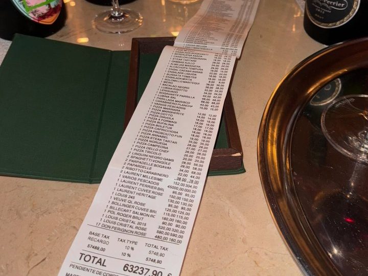 Mystery top sports star racks up staggering £55,000 restaurant bill including 17 bottles of Dom Perignon in Majorca
