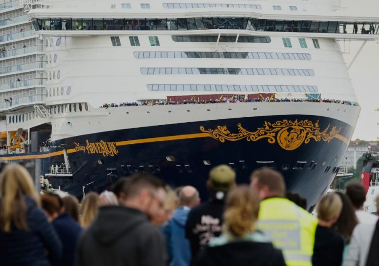 Cops storm Disney’s new mega cruise ship DAYS after it was launched as vessel docked in Germany on shakedown voyage