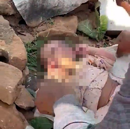 Days-old baby found abandoned with rock stuffed in his mouth and lips GLUED shut ‘to stop his cries being heard’