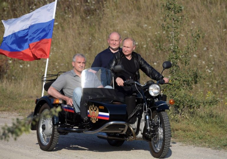 Putin reveals he almost killed himself while riding motorbike after tyrant lost control and it ‘flipped over’