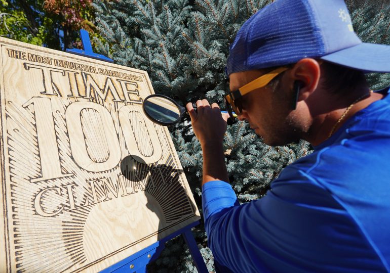 How the 2025 TIME100 Climate Cover Was Painted With the Sun