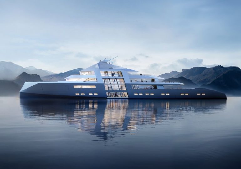 Brit engineers unveil ‘Outlier’ megayacht with triple-height ceiling & GIANT decks thanks to clever engine room redesign