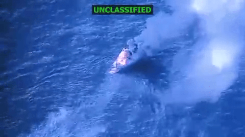 Stunning moment US bombs ‘narco-boat laden with drugs’ speeding through water killing 4 off coast of Venezuela