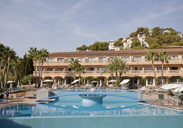 Couple, 43 & 42, arrested after having sex in Magaluf hotel pool in full view of horrified Brit families