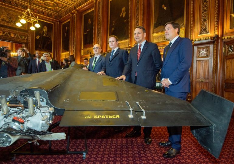 Prepare for Russian kamikaze drones to swarm skies above Britain, gov warned as Iranian weapon is unveiled in Parliament
