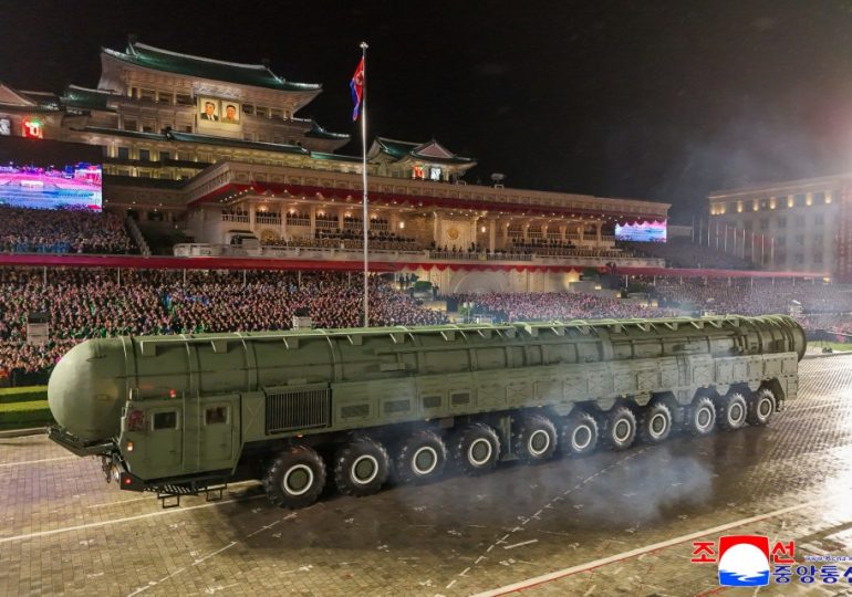 Kim Jong-un unveils ‘most powerful’ nuclear weapon EVER at massive military parade as tyrant vows to ‘crush all threats’