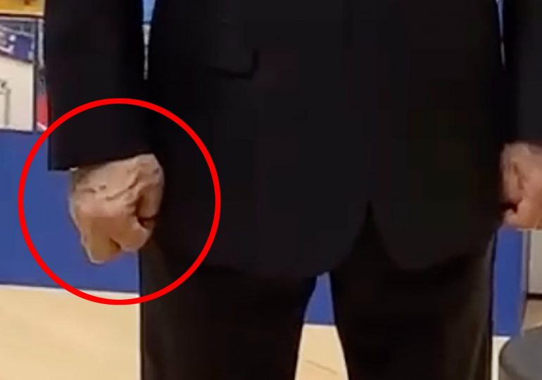 Shocking new pics show Putin clenching fists ‘in agony’ as bulging veins on ageing hands spark fresh ill-health rumours