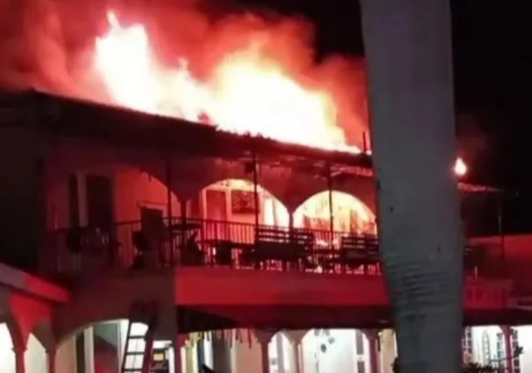Devastating fire rips through Usain Bolt’s Tracks & Records restaurant as huge flames erupt from landmark eatery