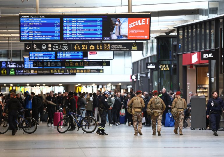 Cops shoot knifeman who ‘threatened to slit child & woman’s throats & tried to stab passengers’ at Paris train station