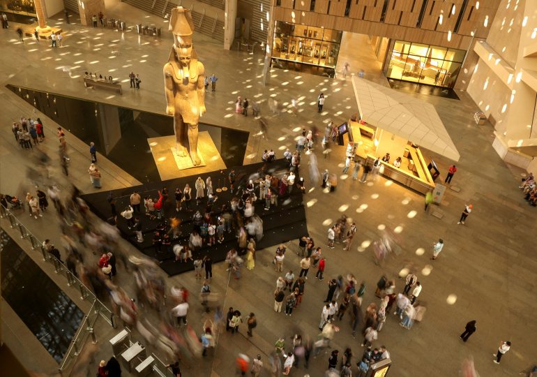 World’s biggest museum FINALLY opens for public to gaze at dazzling rooms of ancient gold… & ‘cursed’ coffin of King Tut