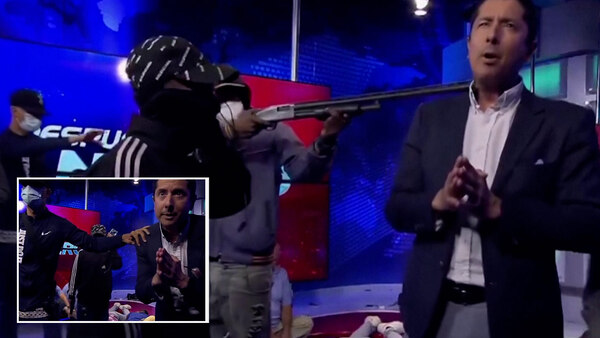 Armed gunmen open fire in TV studio in Ecuador after drug kingpin’s escape