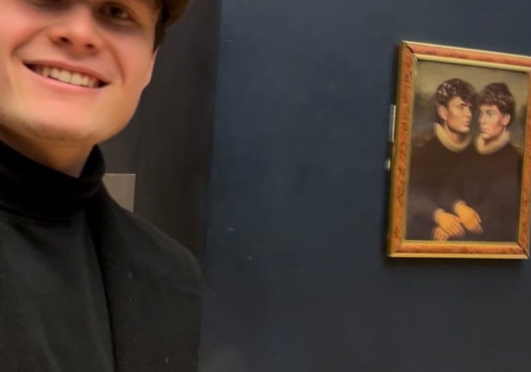 Another Louvre security blunder as pranksters hang up their own fake artwork near Mona Lisa just weeks after jewel heist