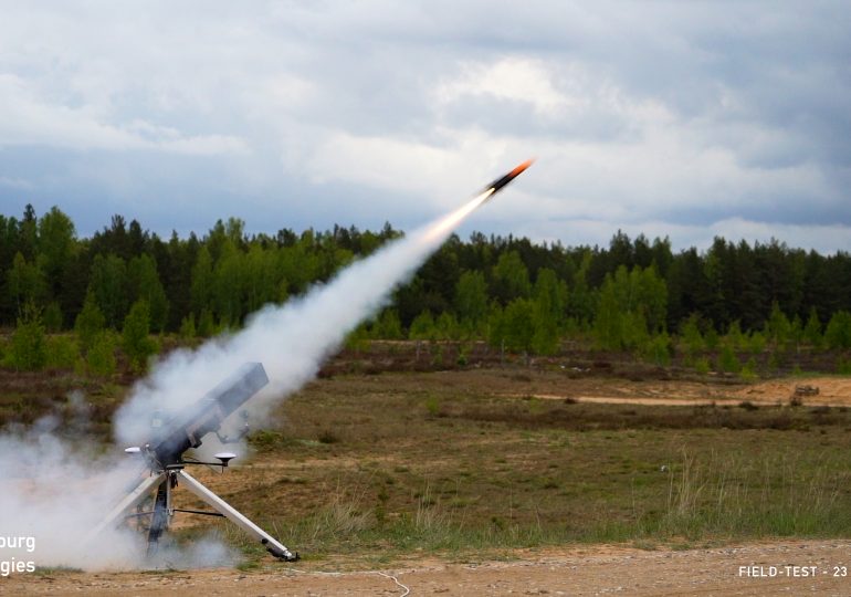 Watch the cheap tiny missile the size of a baguette that will be Europe’s first line of defence against Putin’s drones