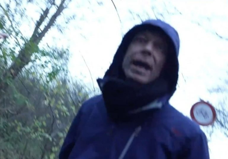 Moment fuming Christian Brueckner grabs reporter’s camera as paedo loses his cool cycling to woodland lair