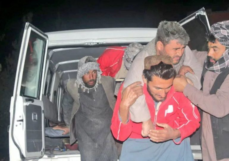 At least 20 dead and 320 injured as huge 6.3 magnitude earthquake rips through Afghanistan as buildings collapse
