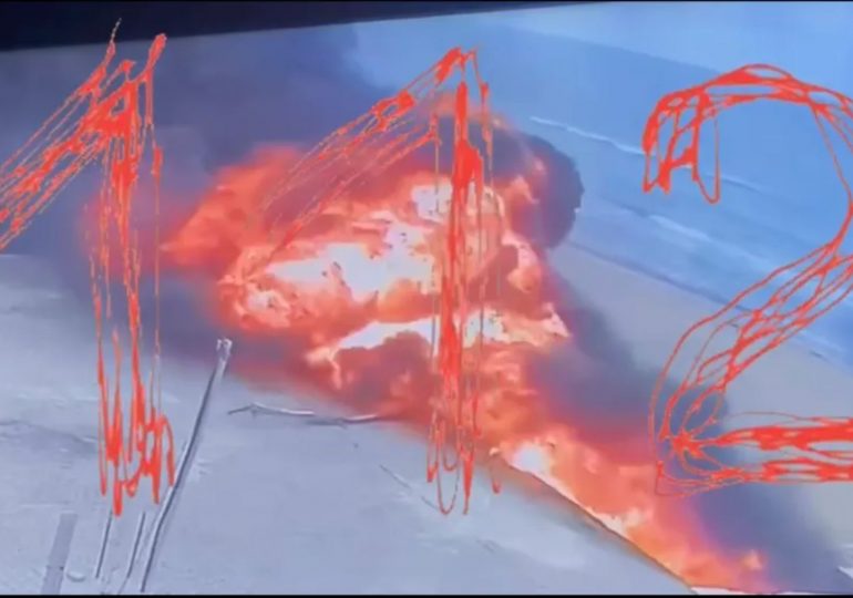 Helicopter CRASHES into house sparking deadly fireball killing 4 defence plant workers as vid shows wreck burn in Russia