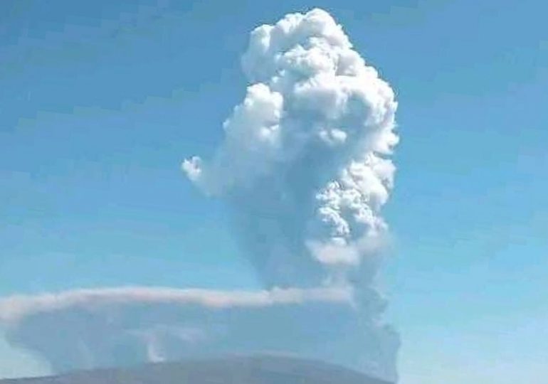 Giant ash cloud spreads across two continents sparking flight chaos after volcano erupts for first time in 12,000 years