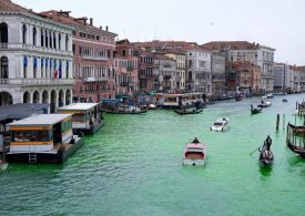 Fury as eco warrior Greta Thunberg dyes Venice’s iconic canal green in another idiotic stunt as she’s BANNED from city