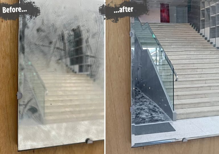 Work of art on display in museum DESTROYED after volunteer wiped the dust off it using toilet roll